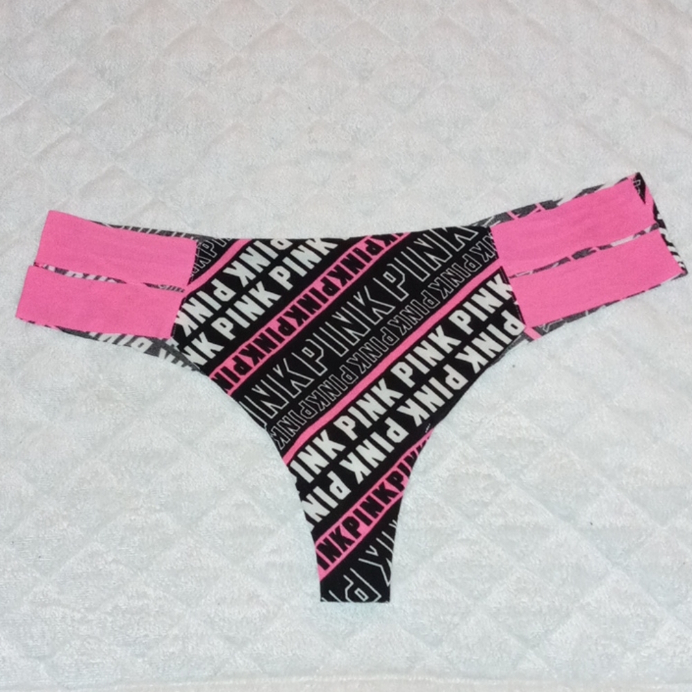 ❤ PINK Victoria's Secret Laser Cut Thong
